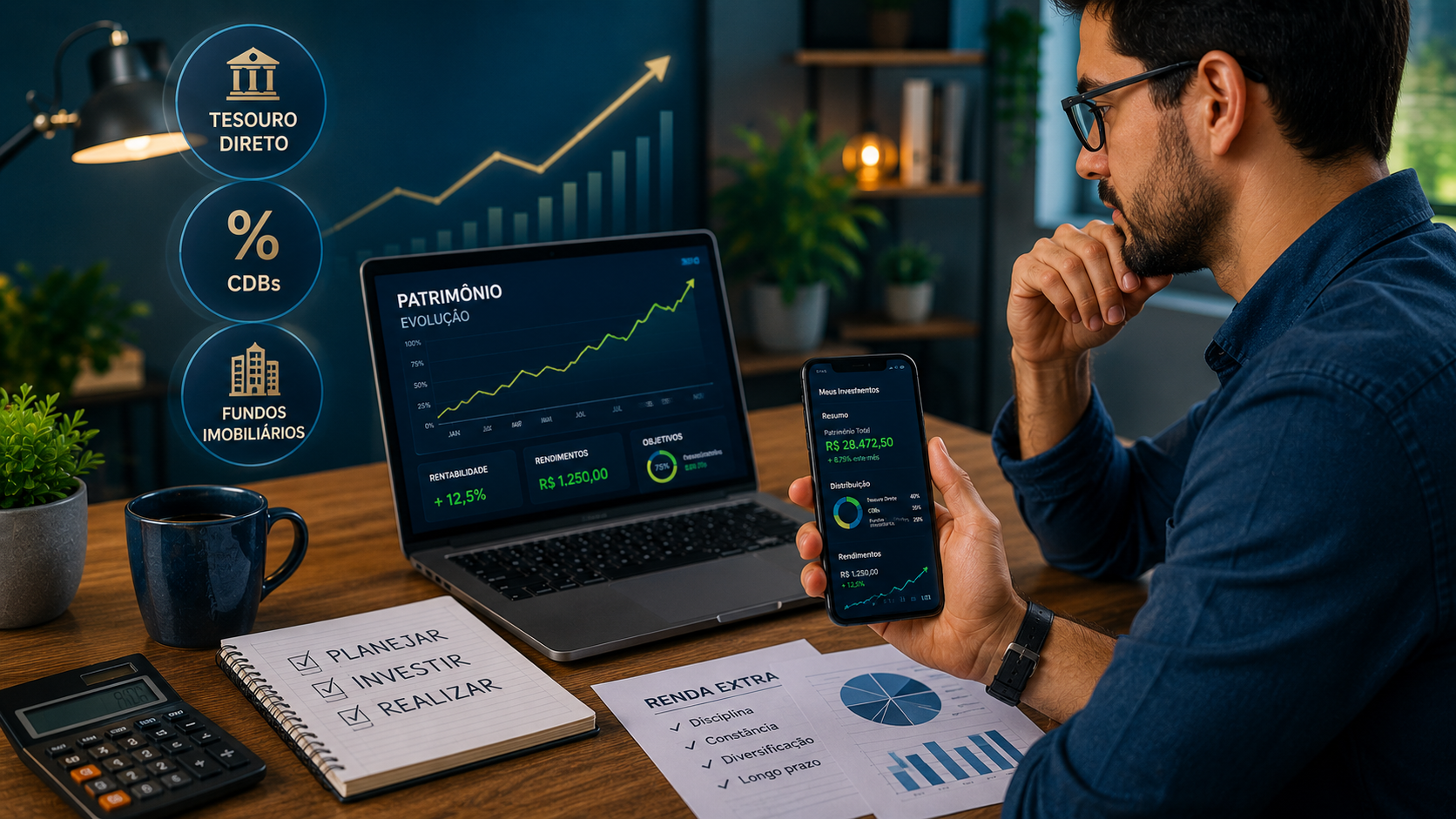 Investimentos Como Renda Extra: Como Fazer o Dinheiro Trabalhar Para Você