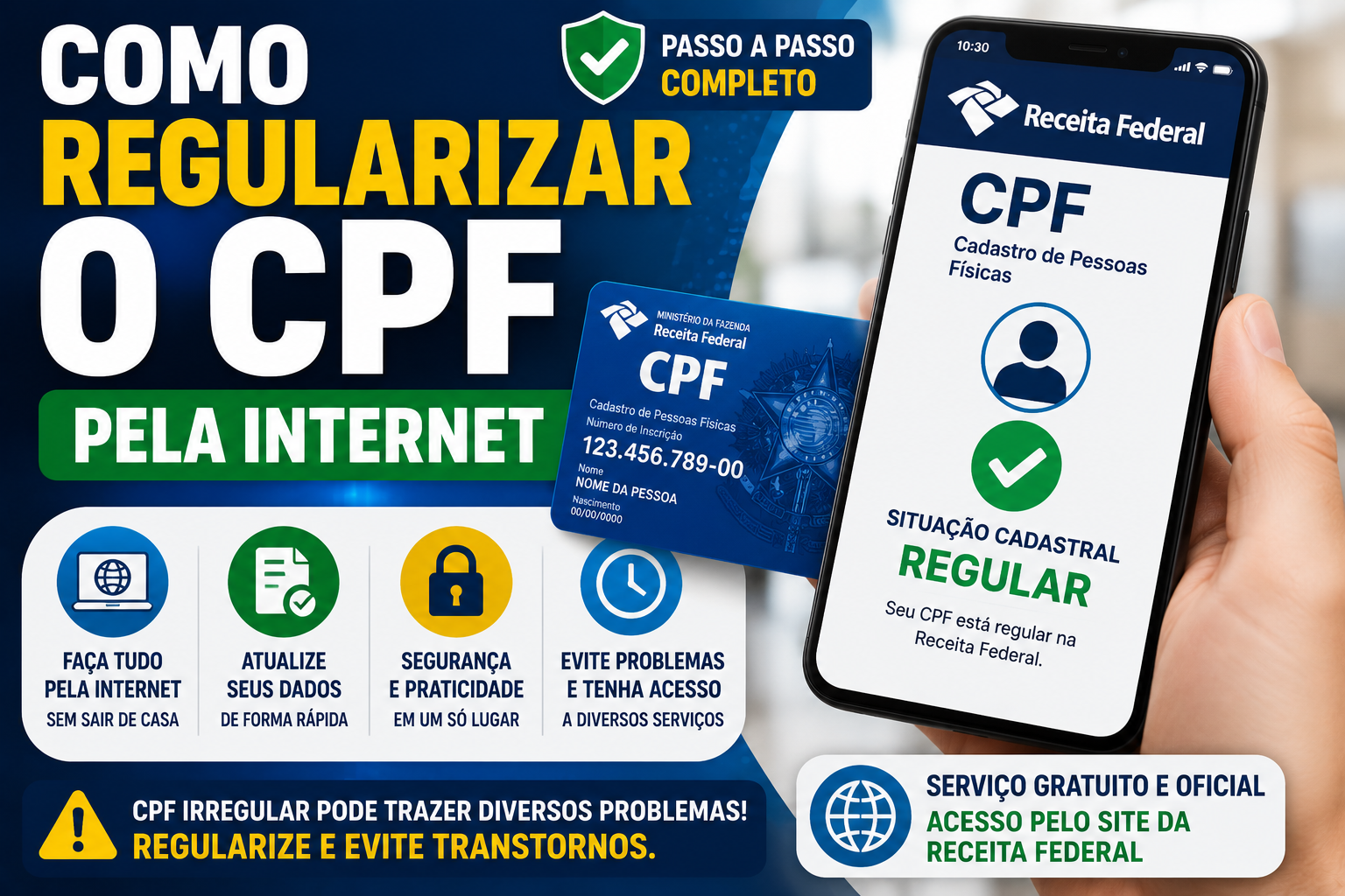 Como Regularizar o CPF Pela Internet: Passo a Passo Completo