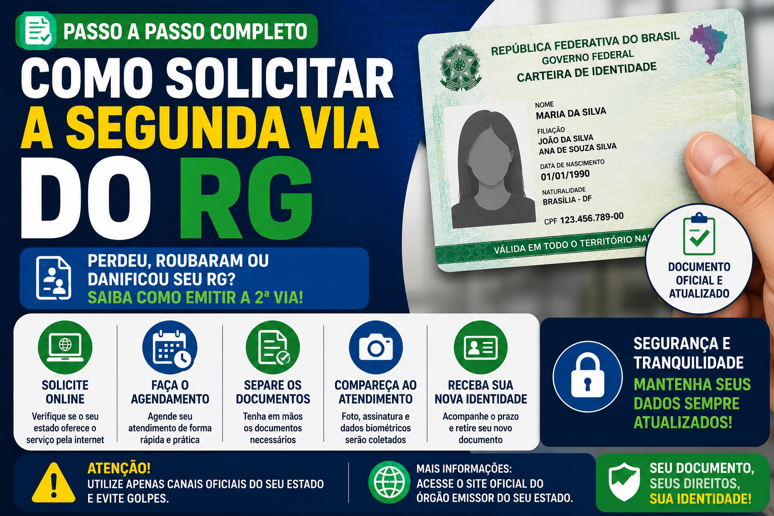 Como Solicitar a Segunda Via do RG: Guia Completo Atualizado