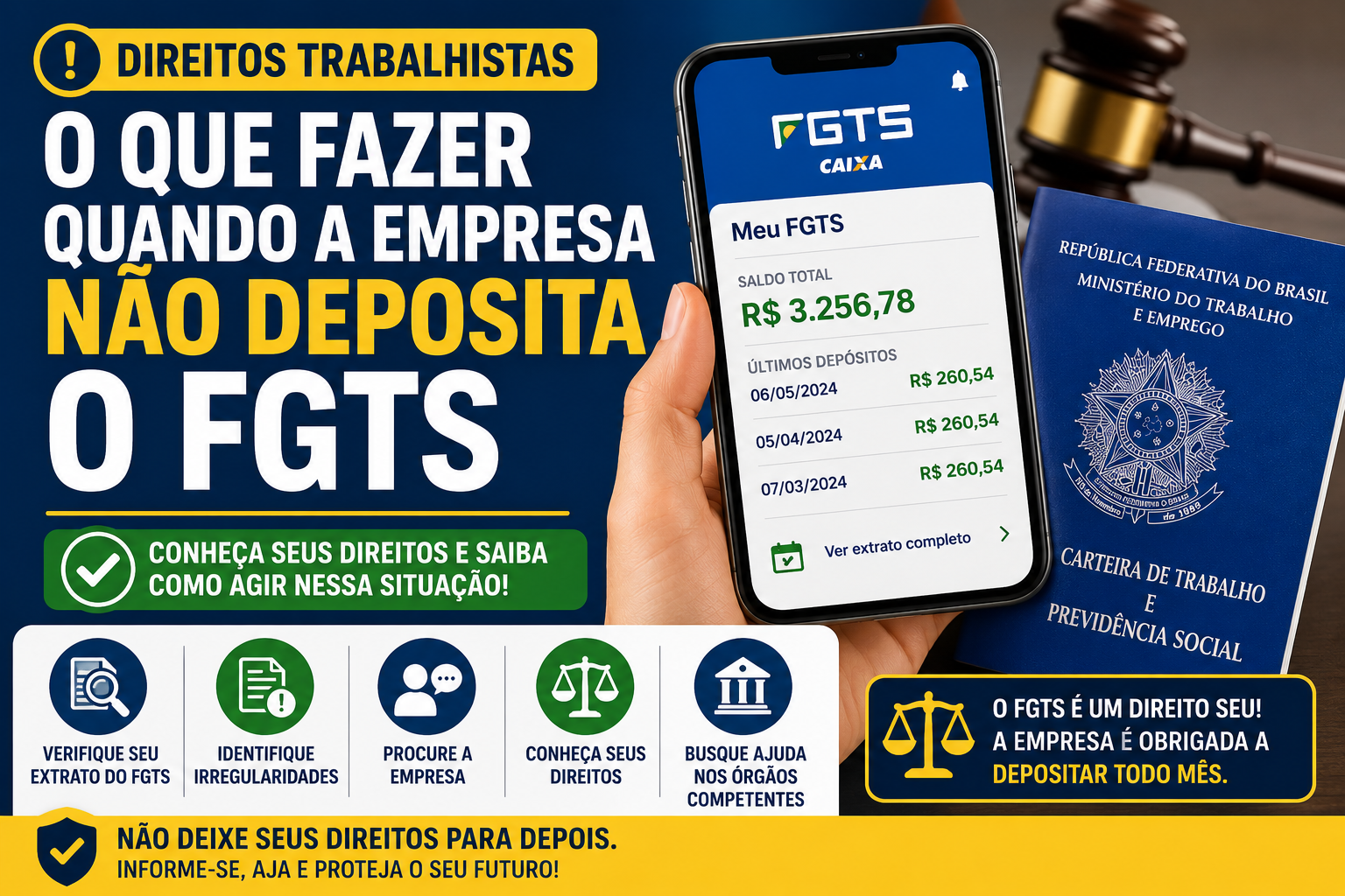 O Que Fazer Quando a Empresa Não Deposita o FGTS: Conheça Seus Direitos