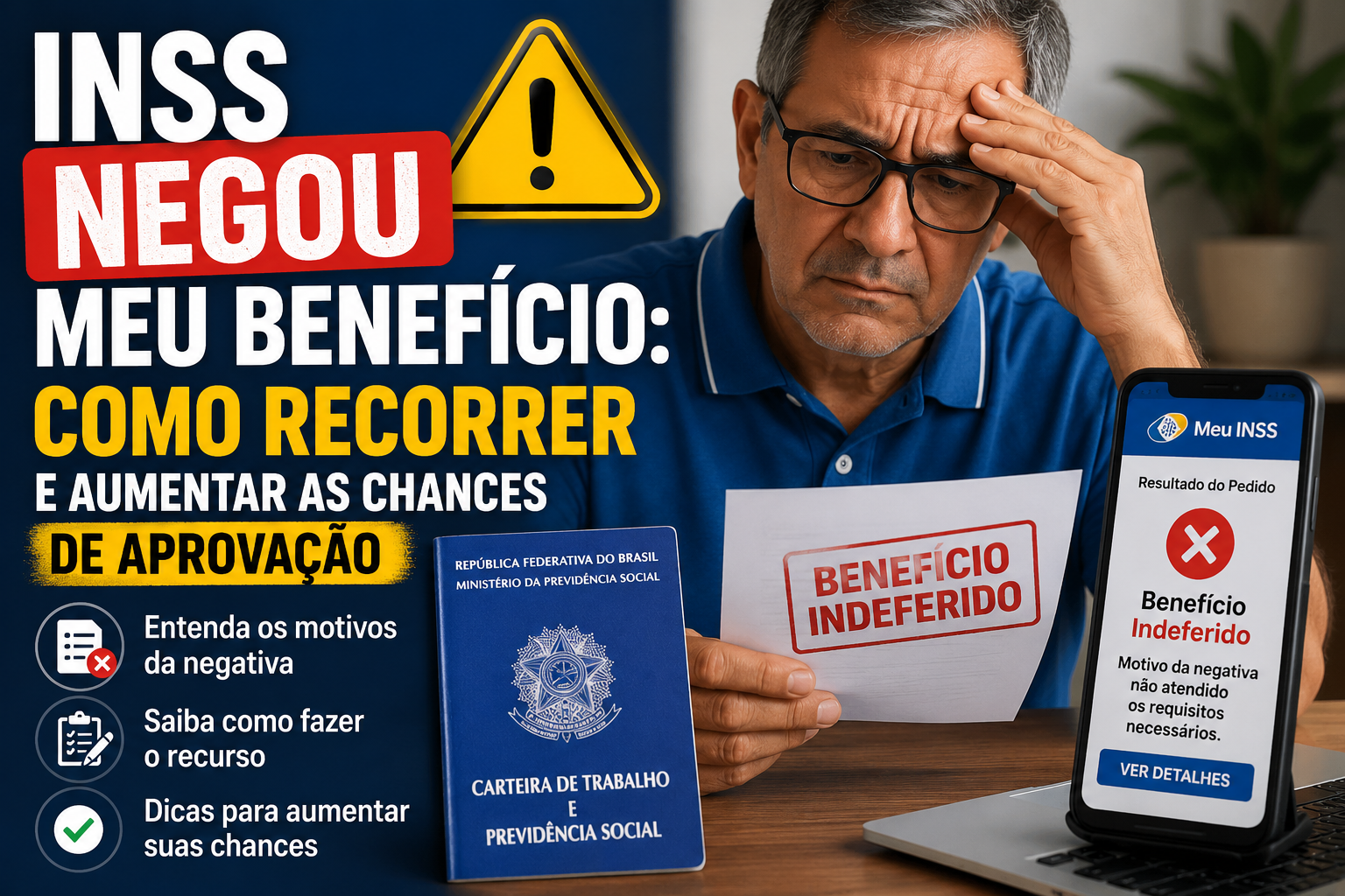INSS Negou Meu Benefício: Como Recorrer e Aumentar as Chances de Aprovação