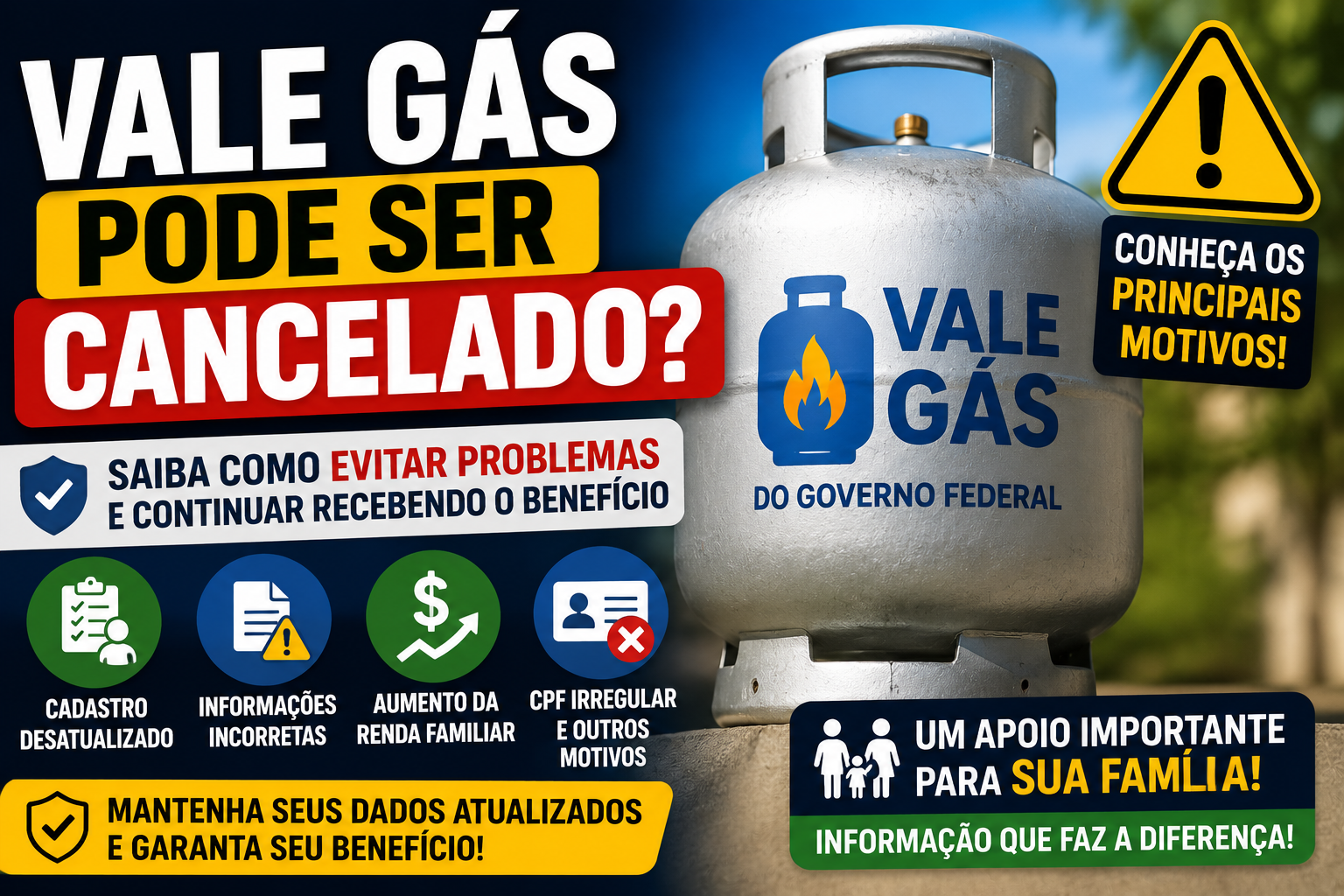 Vale Gás Pode Ser Cancelado? Conheça os Principais Motivos e Como Evitar Problemas