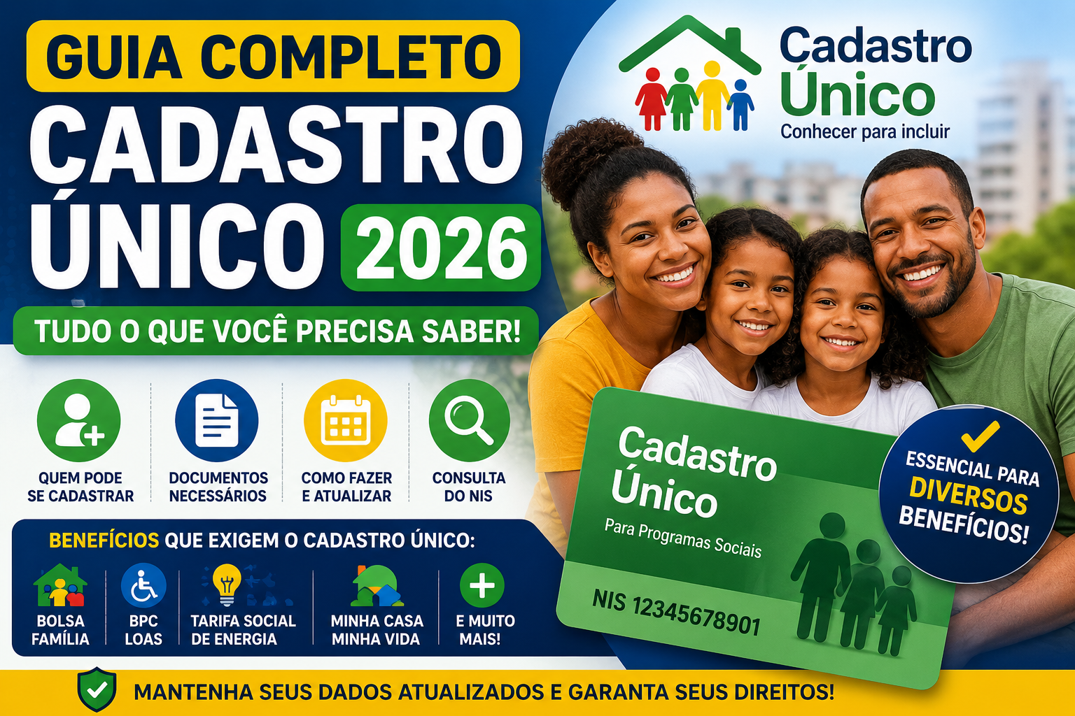 Guia Completo do Cadastro Único 2026: Quem Pode se Cadastrar, Benefícios, Atualização e Consulta