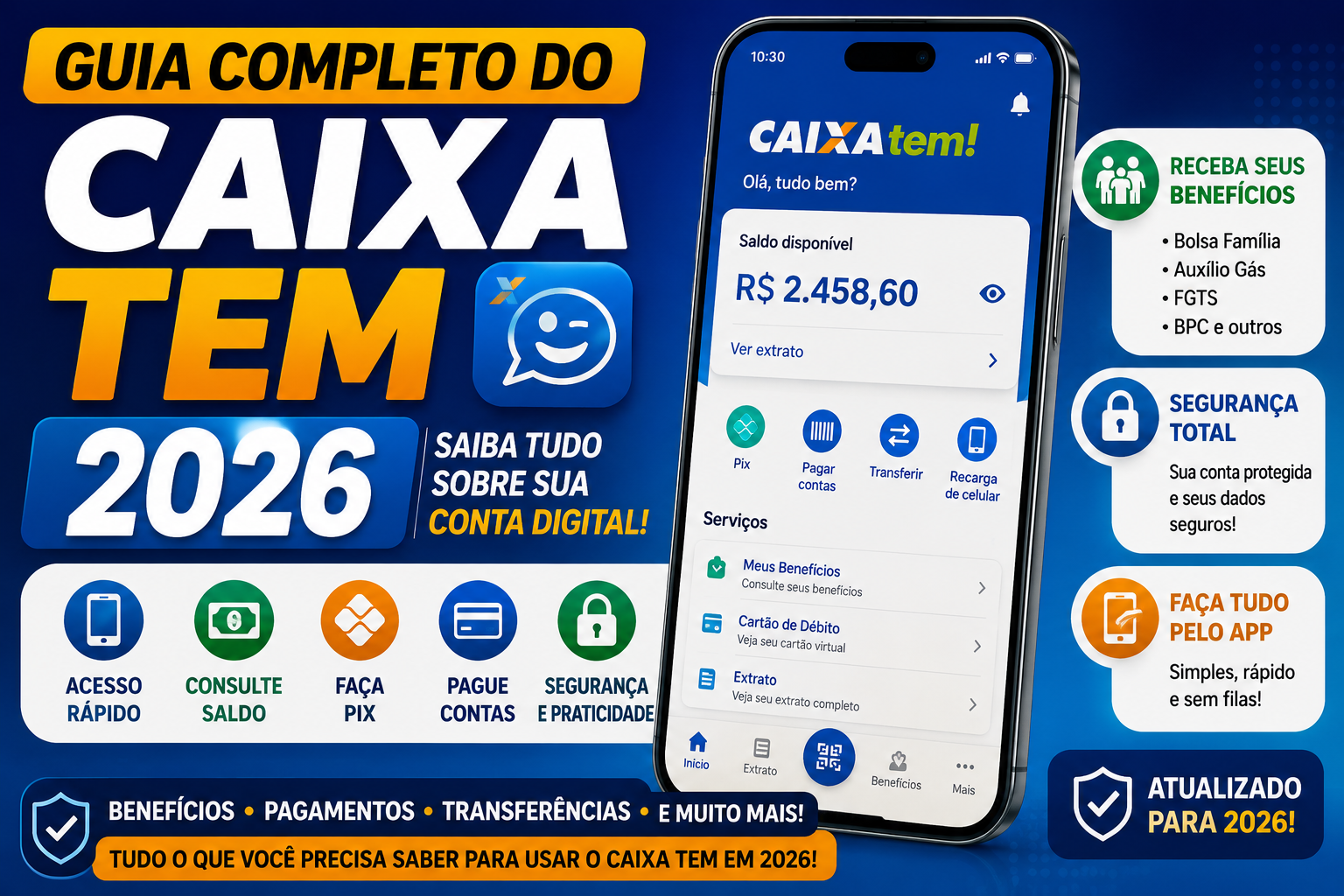 Guia Completo do Caixa Tem 2026