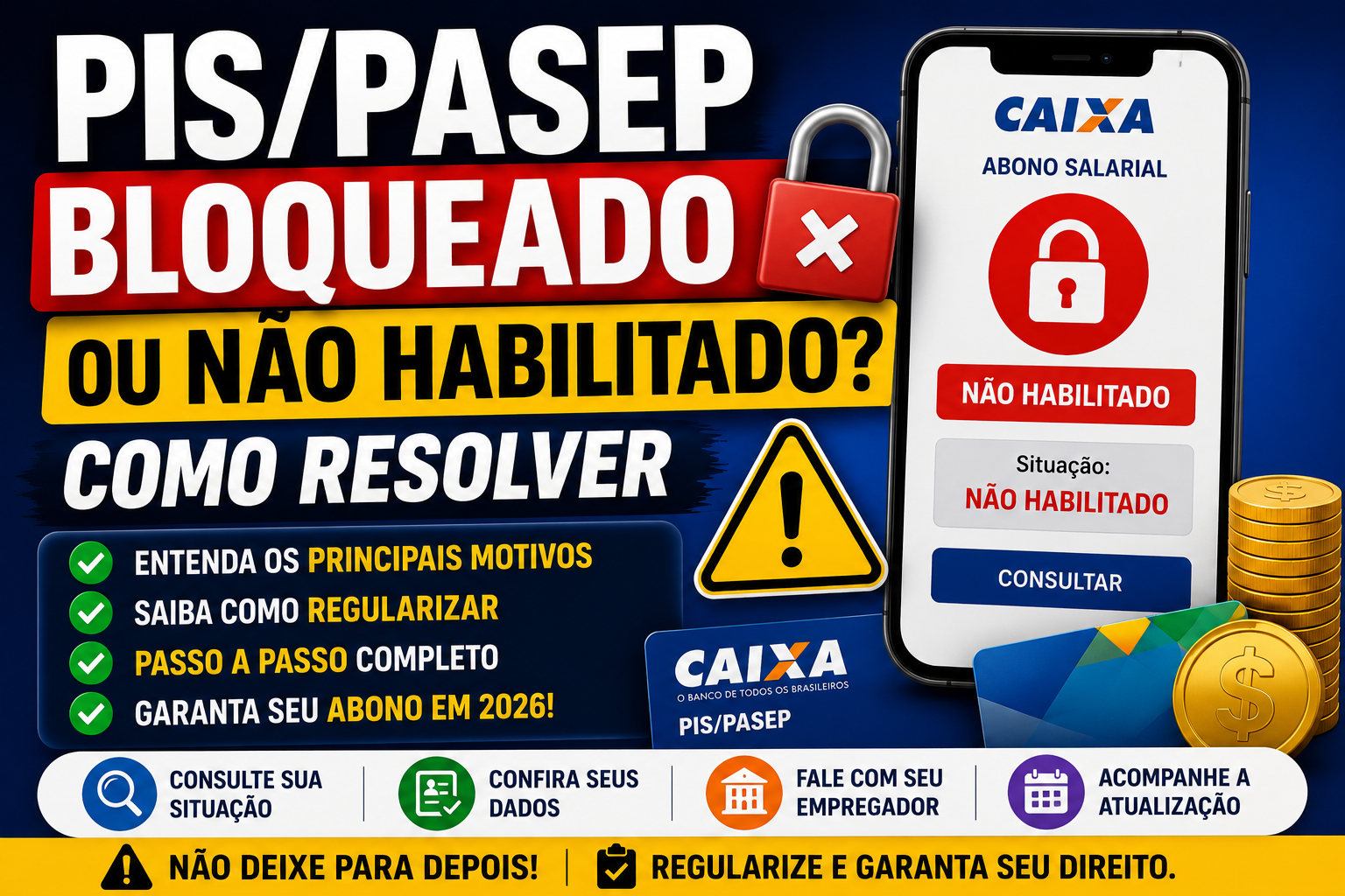 PIS/PASEP Bloqueado ou Não Habilitado: Como Resolver
