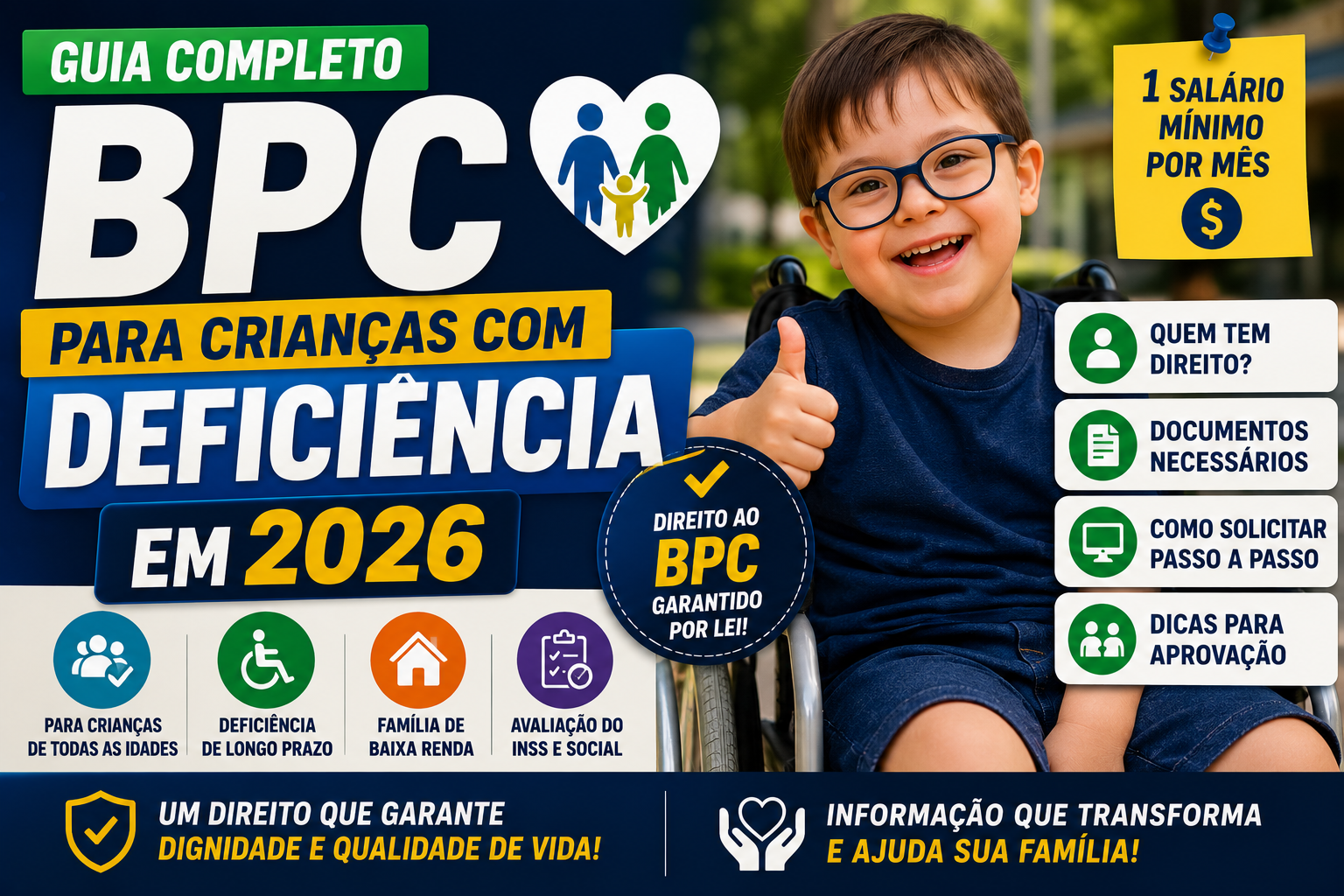 Guia Completo do BPC para Crianças com Deficiência em 2026