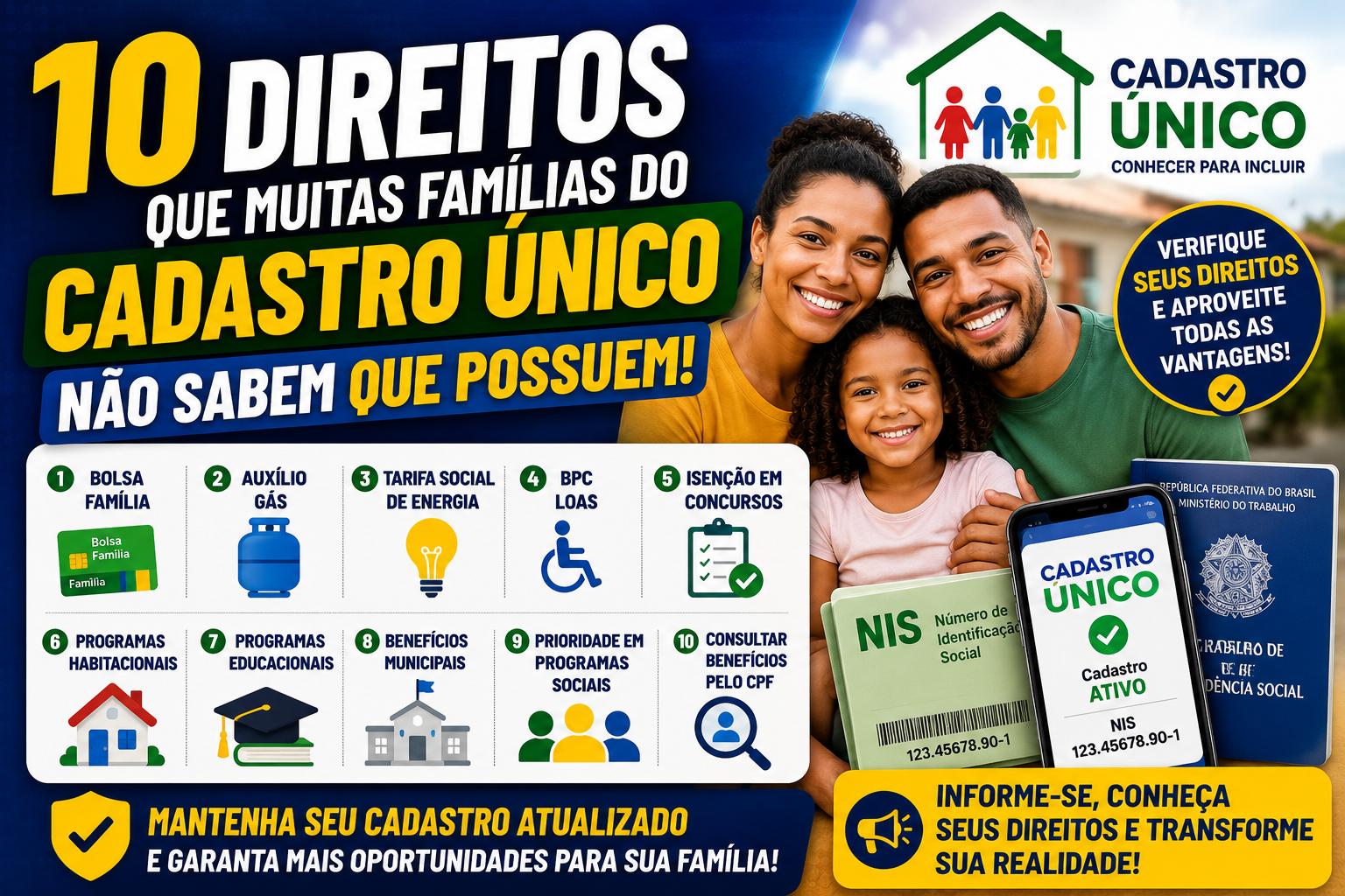 10 Direitos Que Muitas Famílias do Cadastro Único Não Sabem Que Possuem em 2026