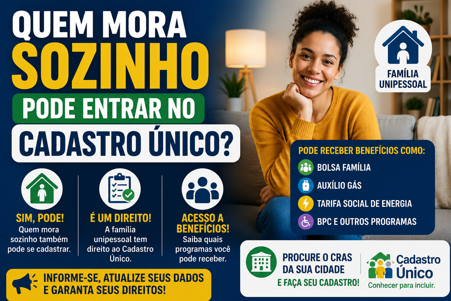 Quem Mora Sozinho Pode Entrar no Cadastro Único? Entenda as Regras em 2026