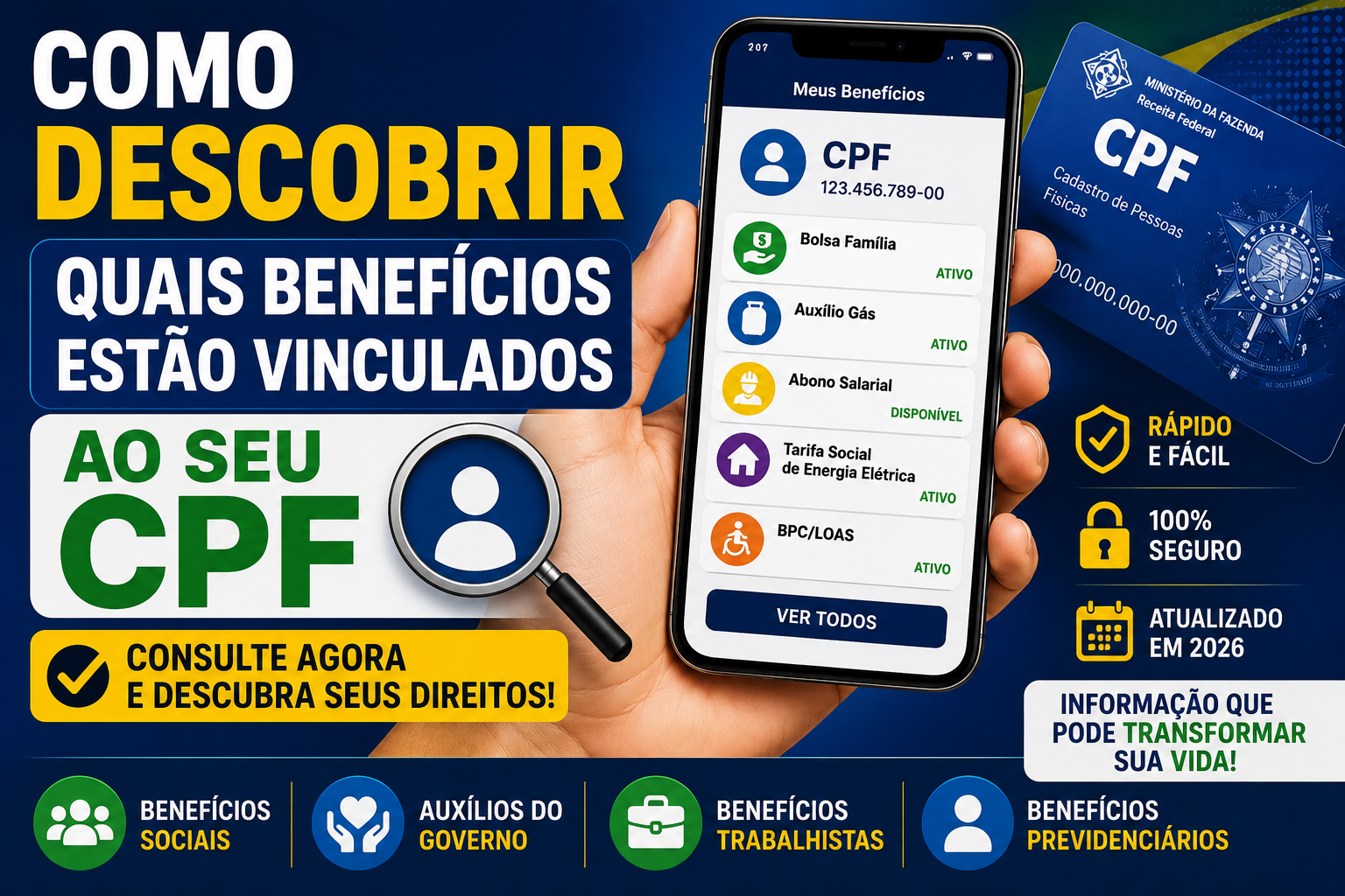 Como Descobrir Quais Benefícios Estão Vinculados ao Seu CPF em 2026