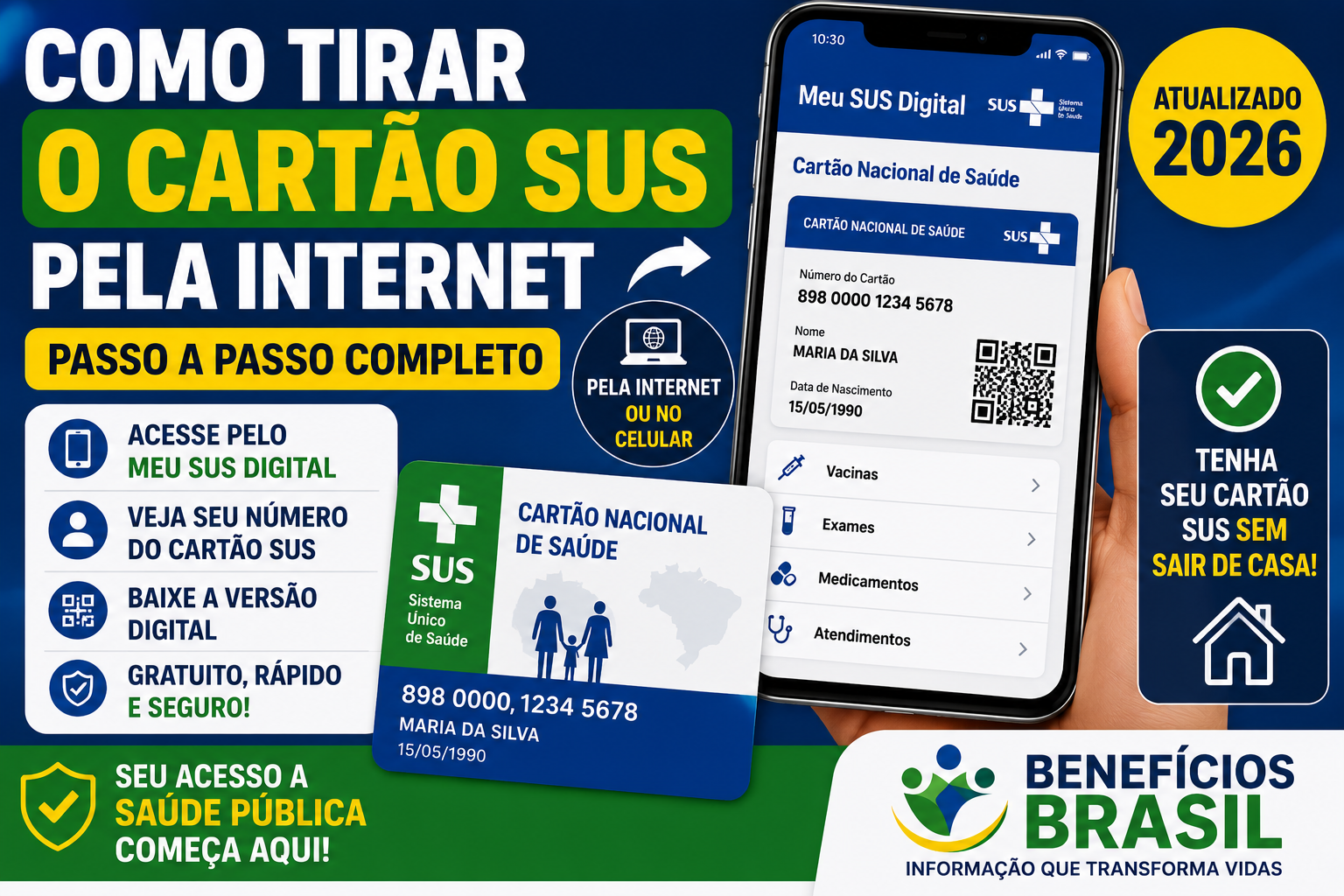 Como Tirar o Cartão SUS Pela Internet em 2026