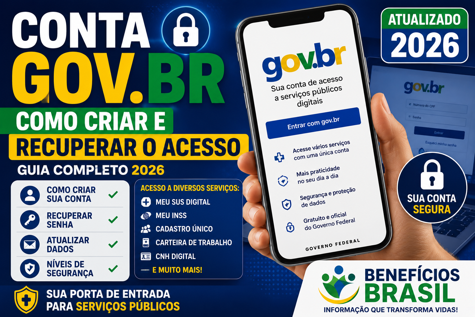 Conta Gov.br: Como Criar e Recuperar o Acesso em 2026