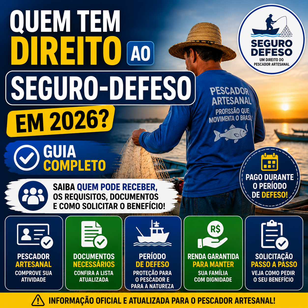 Quem Tem Direito ao Seguro-Defeso em 2026? Guia Completo