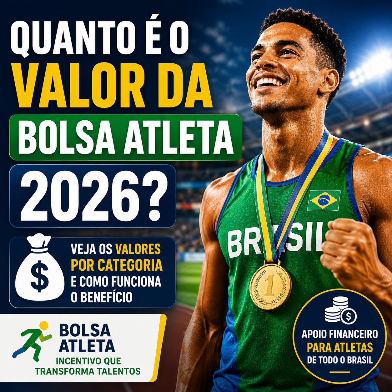 Quanto é o Valor da Bolsa Atleta em 2026? Veja Quanto os Atletas Podem Receber