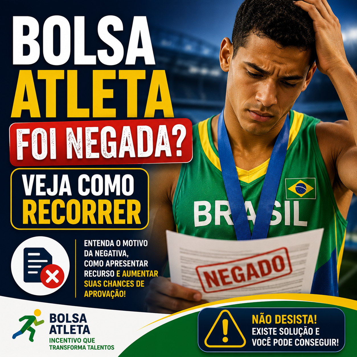 Bolsa Atleta Foi Negada? Veja Como Recorrer e Aumentar Suas Chances de Aprovação