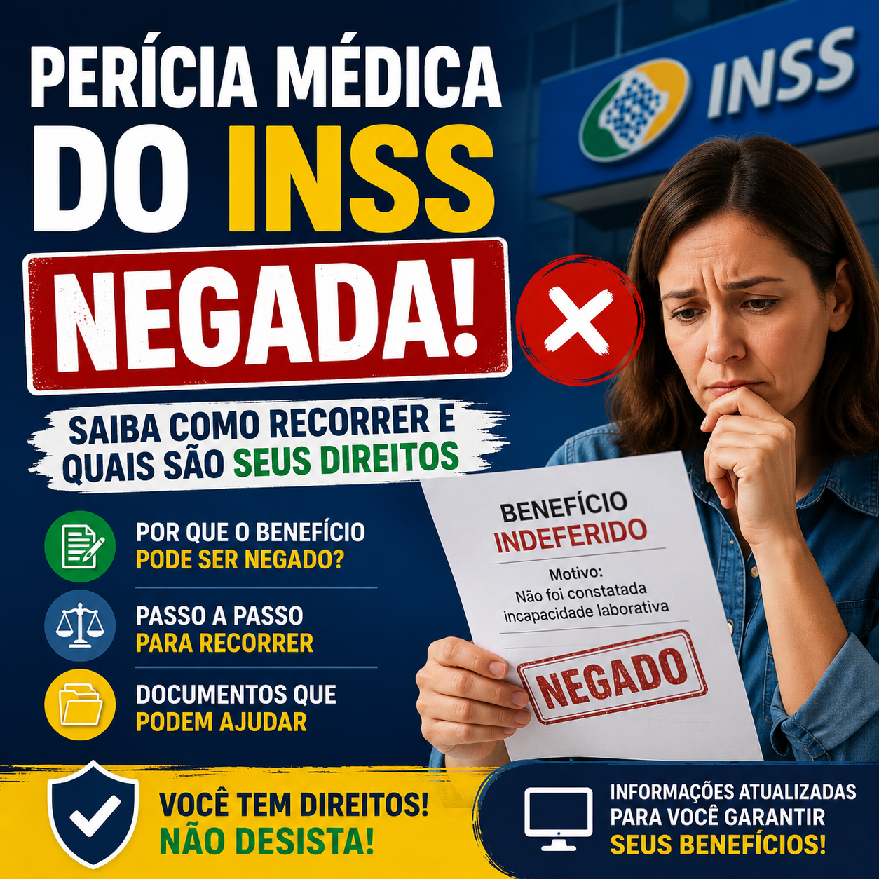 Perícia Médica do INSS Negada: Saiba Como Recorrer e Quais São Seus Direitos