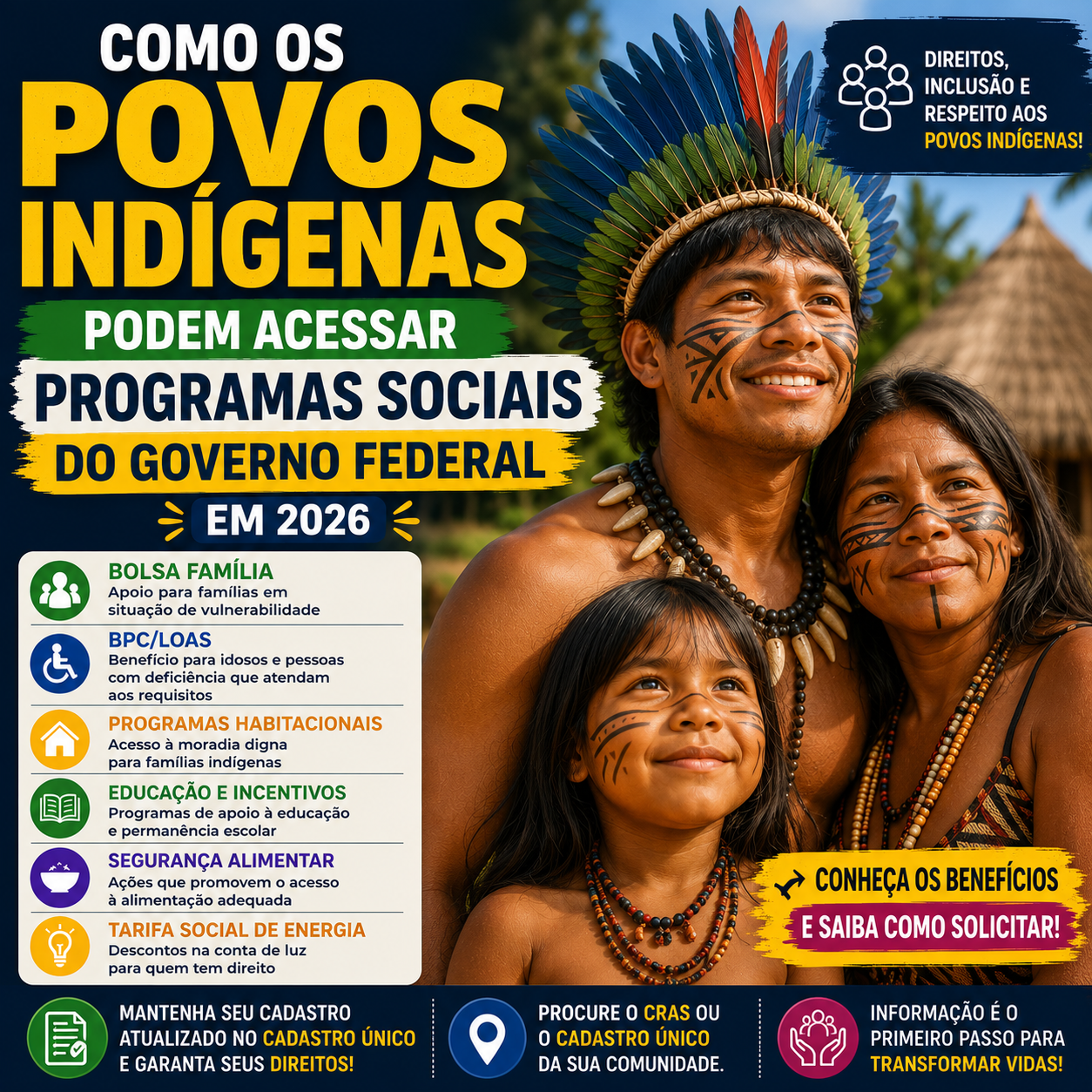 Como os Povos Indígenas Podem Acessar Programas Sociais do Governo Federal em 2026