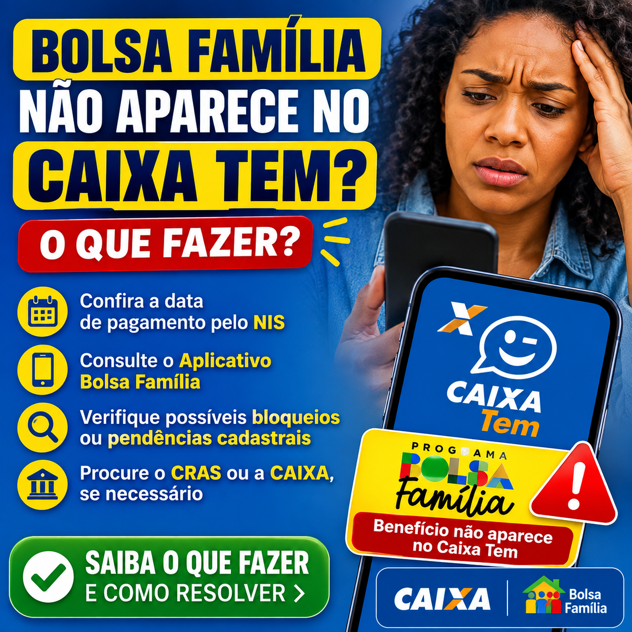 Bolsa Família Não Aparece no Caixa Tem: O Que Fazer?