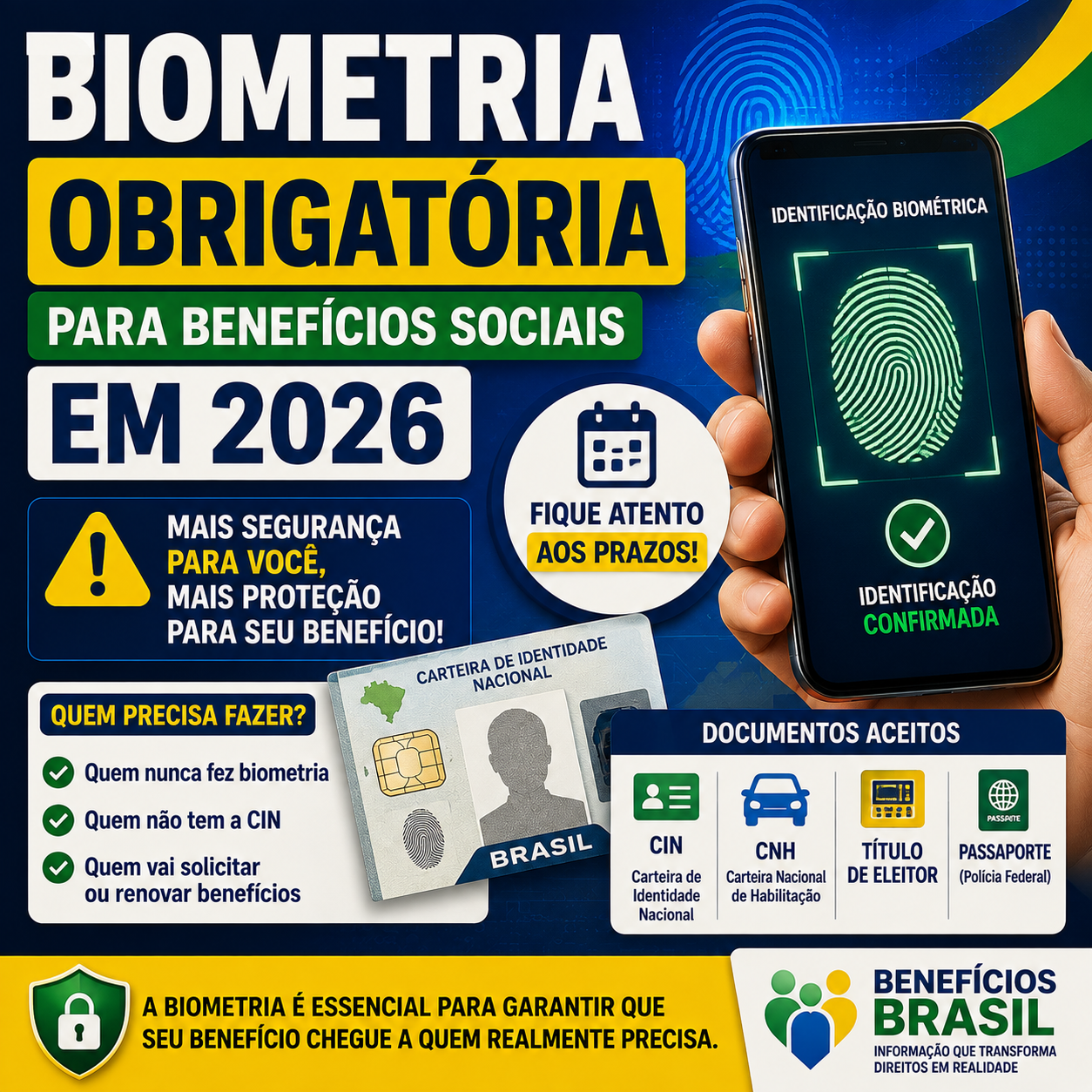 Biometria Obrigatória Para Benefícios Sociais em 2026: Quem Precisa Fazer e Como Regularizar Atualizado em agosto de 2026