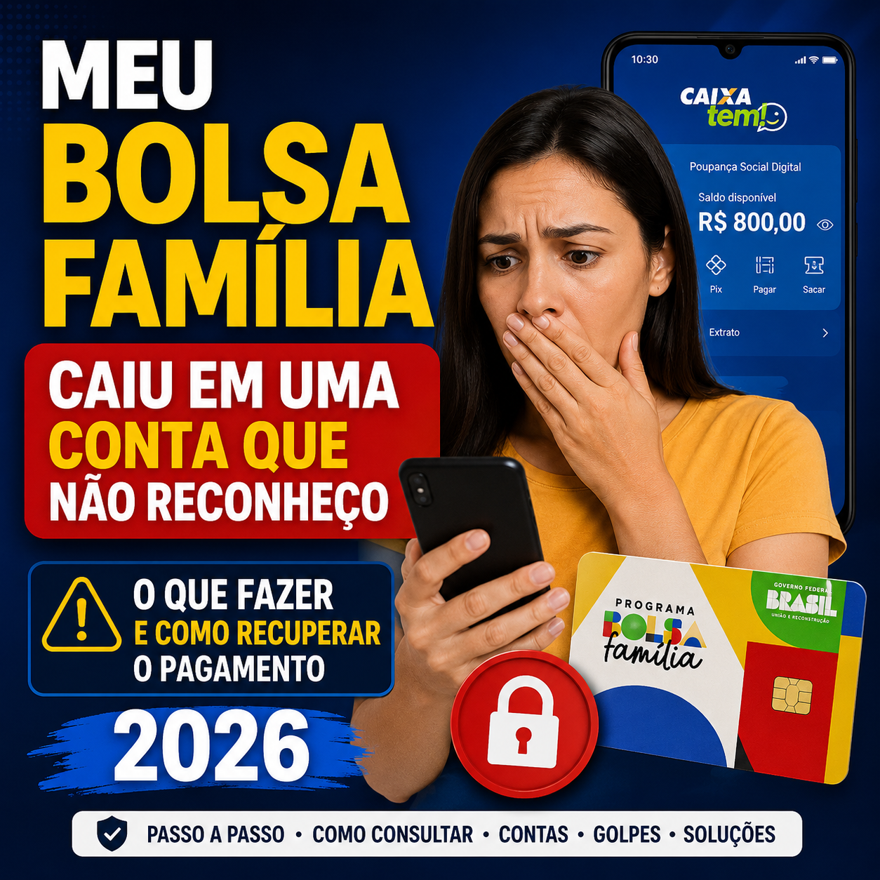 Meu Bolsa Família Caiu em uma Conta que Não Reconheço: O Que Fazer e Como Recuperar o Pagamento em 2026?