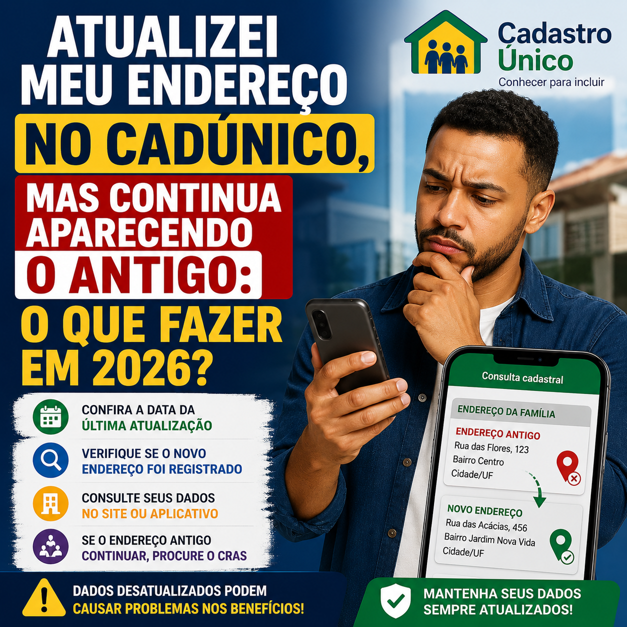 Atualizei Meu Endereço no CadÚnico, Mas Continua Aparecendo o Antigo: O Que Fazer em 2026?