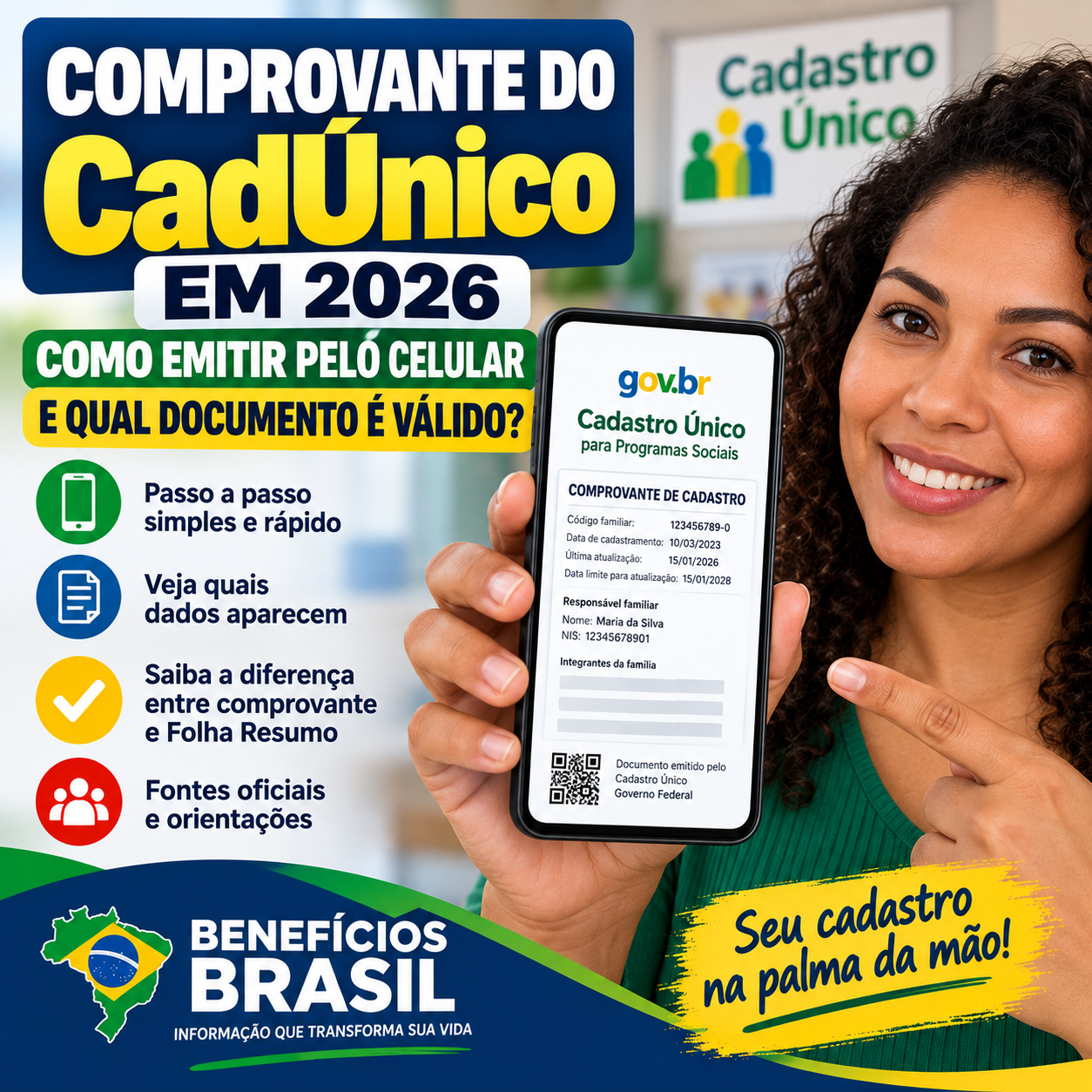Comprovante do CadÚnico em 2026: Como Emitir Pelo Celular e Qual Documento É Válido?